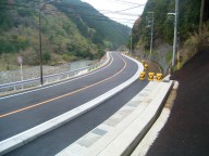 鮎河猪鼻線緊急地方道路整備工事（滋賀県甲賀市）